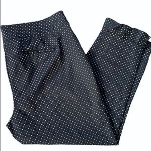 NWT Polka Dot Cropped Ruffle Pants
